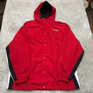 Vintage FUBU Sport Black Red White Hoodie Men's Big & Tall 2X